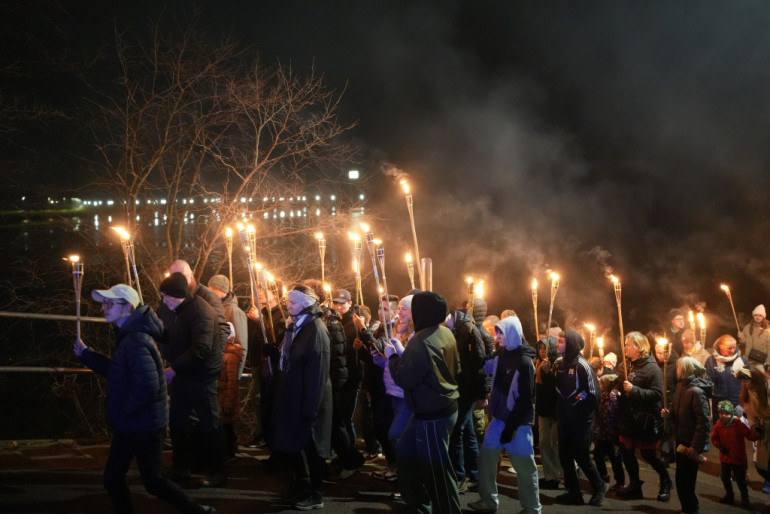 FOTO: Ogre svin Lāčplēša dienu