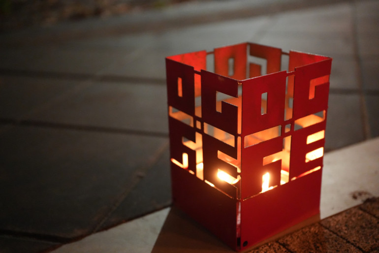 FOTO: Ogre svin Lāčplēša dienu