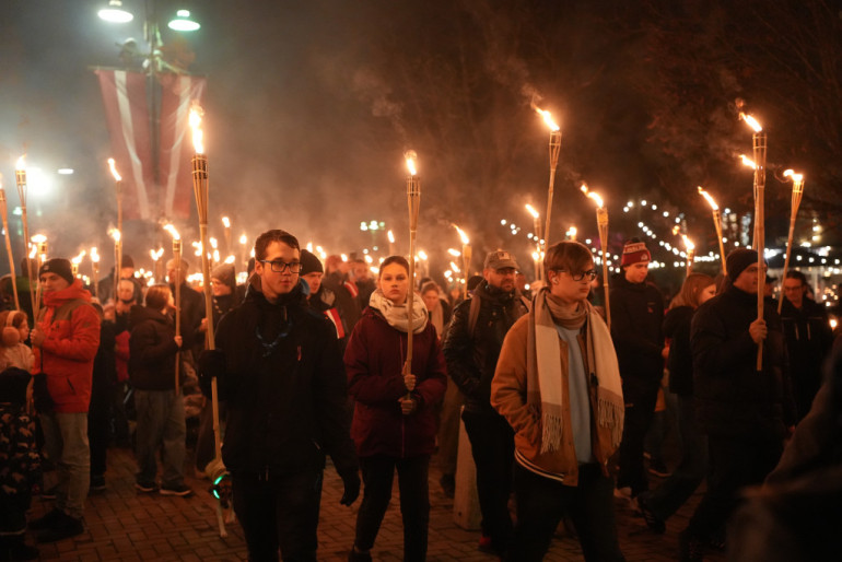 FOTO: Ogre svin Lāčplēša dienu