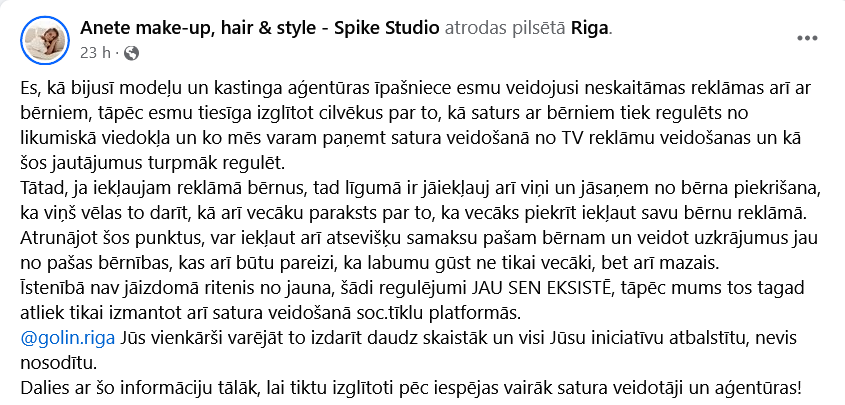 Ekrānuzņēmums no "Facebook"