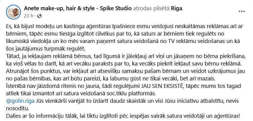 Ekrānuzņēmums no "Facebook"