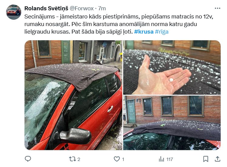 Ekrānuzņēmums no "X"