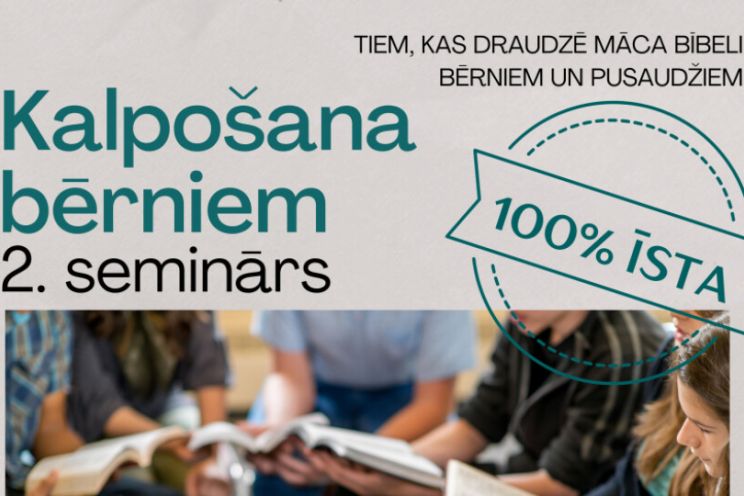 Attēls rakstam: Janvārī notiks seminārs svētdienskolu skolotājiem
