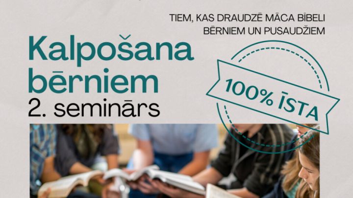 Janvārī notiks seminārs svētdienskolu skolotājiem