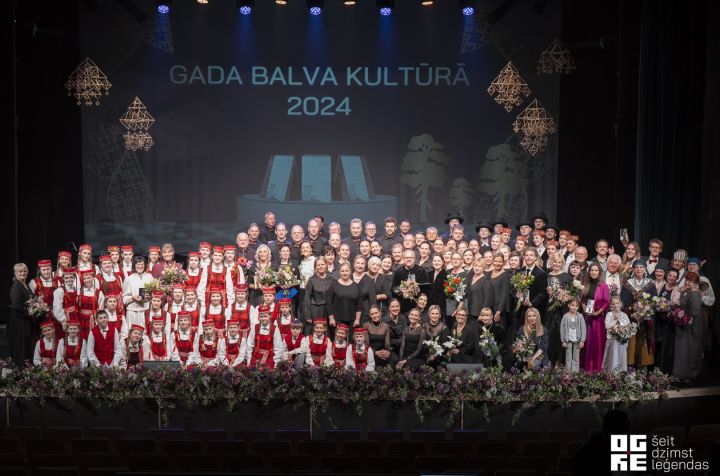 Ogres novada personībām un kolektīviem pasniegtas "Gada balvas kultūrā 2024"