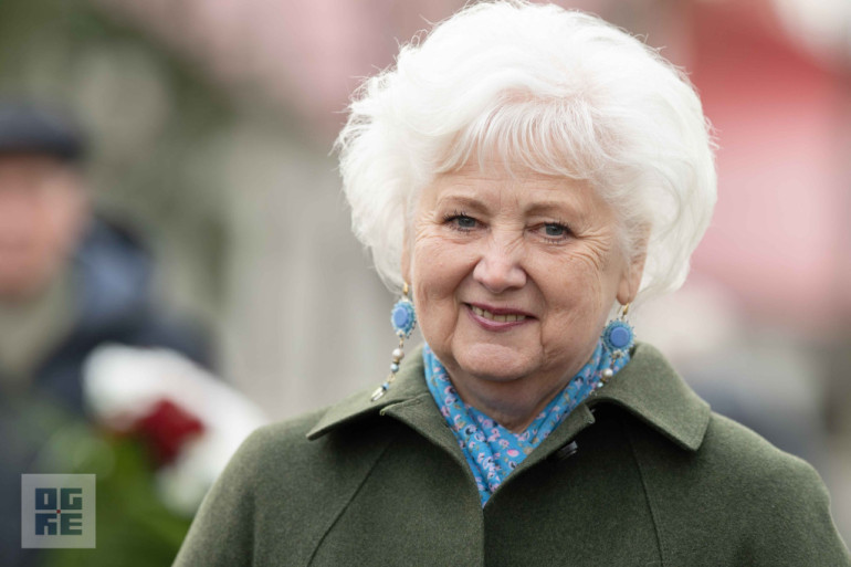 FOTO: Atceres pasākums pie Represēto piemiņas akmens Ogrē