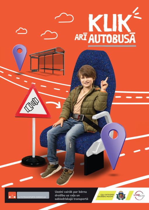 Kampaņā mudinās bērniem veidot paradumu piesprādzēties sabiedriskajā transportā