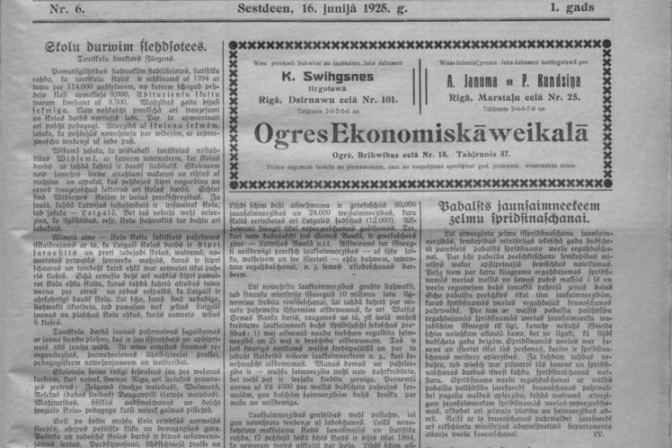 Attēls rakstam: Iz pagājības. 1928. gada avīzē lasi par ārstu honorāriem, ugunsdzēsēju izrīkojumiem un teļu, kurš nogāzis saimnieci