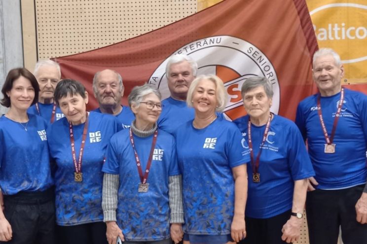 Attēls rakstam: Ogres novada komandām teicami rezultāti Latvijas sporta veterānu 63. sporta spēlēs