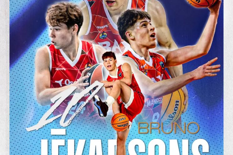 Attēls rakstam: Basketbolists Bruno Jēkabsons atgriežas Ogrē un pievienojas komandai