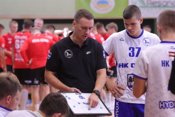 Handbola klubs “Ogre” Dobelē piekāpjas čempioniem