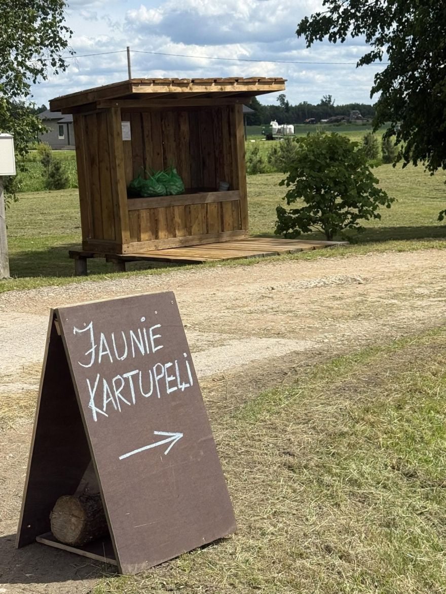Jauni kartupeļi katru dienu! Suntažu pagastā sācis darboties kartupomāts