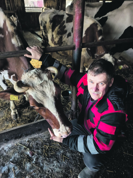 Ķesteru saimnieks Guntars Zieds ar azartu piena lopkopībā