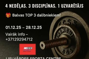 Attēls rakstam: Spēka trīscīņa - izaicinājums mēneša garumā