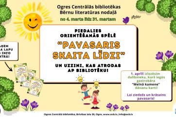 Attēls rakstam: Ogres Centrālā bibliotēka piedāvā pavasarīgu konkursu