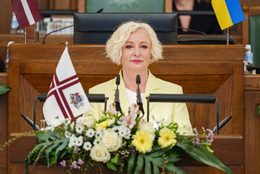 Saeimas priekšsēdētāja: Novērtēsim mūsu brīvību, mūsu valsti un mūsu valodu