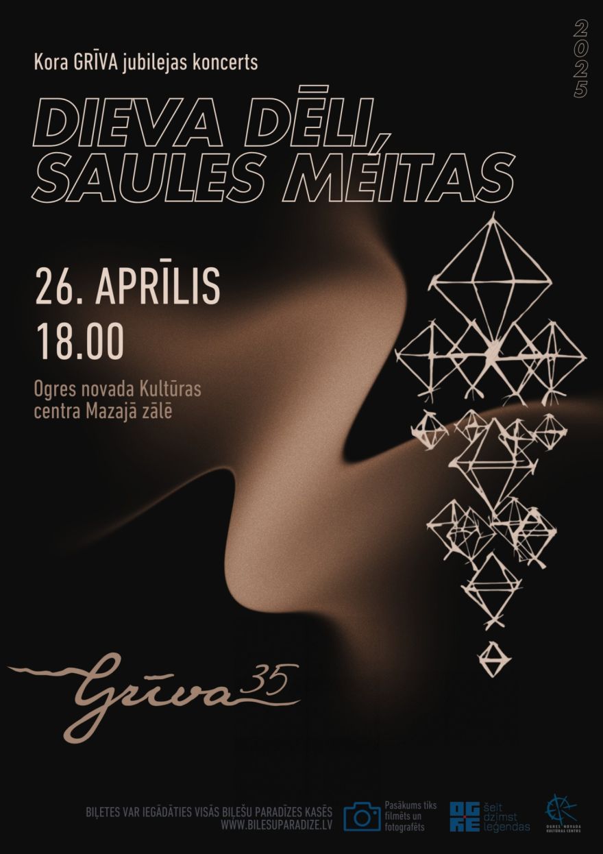 Gaidāms Jauktā kora Grīva 35 gadu jubilejas koncerts "Dieva Dēli, Saules Meitas" 