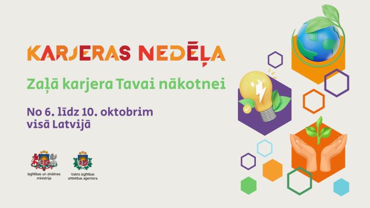 Karjeras nedēļā skolēni visā Latvijā izzinās ilgtspēju un zaļās prasmes nākotnes karjerai