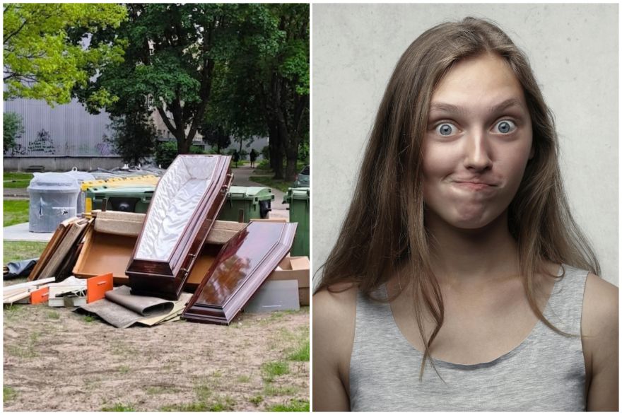 "Tā ir, ka "Temu" pasūta..." Ogrēniešus pamatīgi sasmīdinājis atkritumu kaudzes saturs Imantā