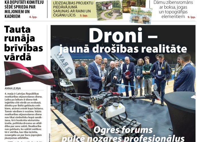 Attēls rakstam: Laikraksta «Ogres Vēstis Visiem» 29. aprīļa numurā