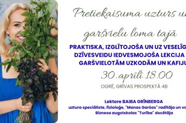 Attēls rakstam: "Manas Garšas" piedāvā lekciju "Pretiekaisuma uzturs un garšvielu loma tajā"