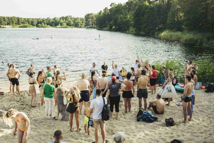 Nodarbība brīvā dabā "Peldam droši"