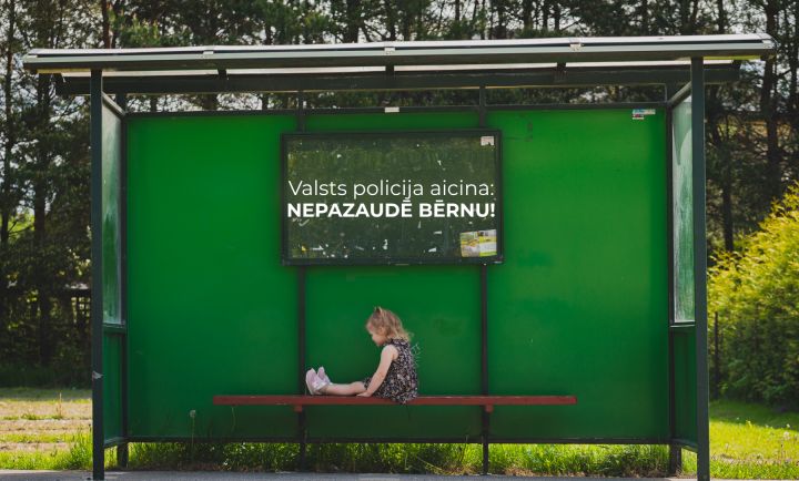 Nepazaudē bērnu – policija aicina būt līdzatbildīgiem par bērnu drošību