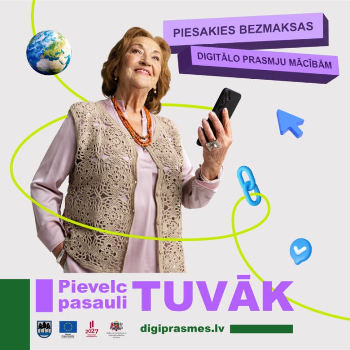 Turpinās digitālo prasmju bezmaksas apmācības Ogres novadā