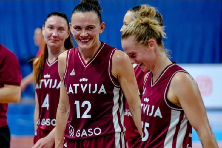 Attēls rakstam: Ikšķilietei Šteinbergai 13 punktu, Latvijas izlase piekāpjas slovēnietēm