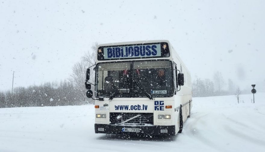 Ar šī gada februāri Ogres Centrālās bibliotēkas bibliobusam divi jauni maršruti
