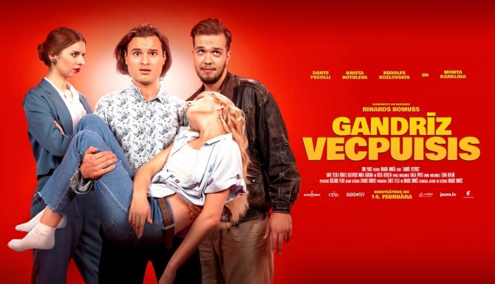 Spēlfilma "Gandrīz vecpuisis" Ķegumā