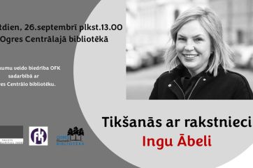 Attēls rakstam: Tikšanās ar rakstnieci Ingu Ābeli Ogres Centrālajā bibliotēkā