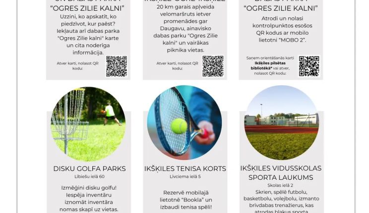 Attēls rakstam: Kā aktīvi un veselīgi pavadīt brīvdienas Ikšķilē un tās apkārtnē?