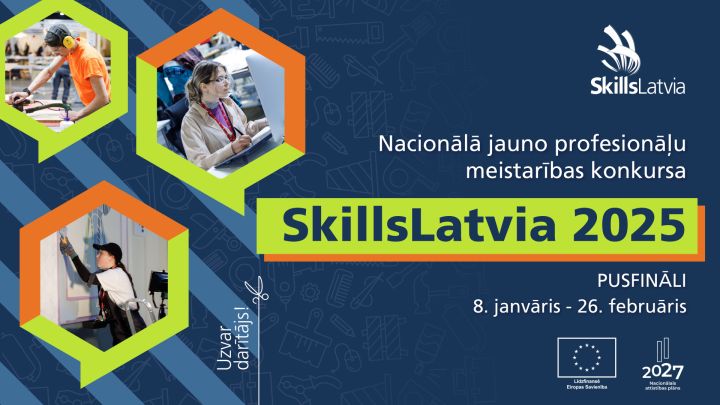 Ogres tehnikumā notiks nacionālā jauno profesionāļu meistarības konkursa SkillsLatvia 2025 viens no pusfināliem