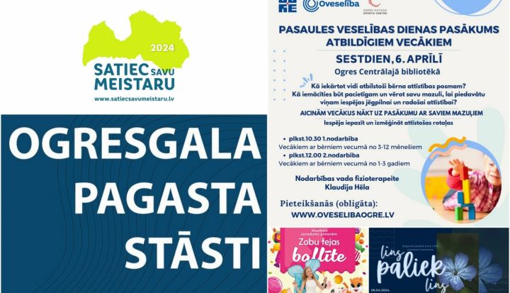 Pasākumi nedēļas nogalē Ogres novadā