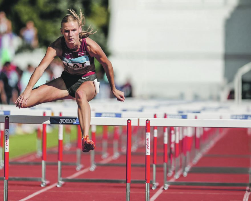 Daudzcīņniece turpina sporta gaitas Amerikā 