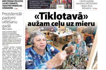 Attēls rakstam: Laikraksta «Ogres Vēstis Visiem» 27. februāra numurā