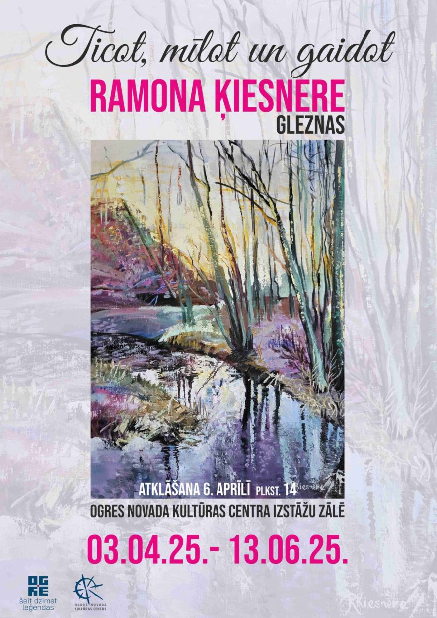 Tiks atklāta Ramonas Ķiesneres gleznu izstāde "Ticot, mīlot un gaidot"