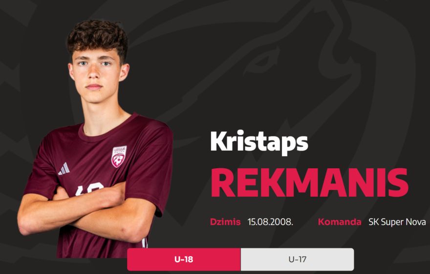 Ikšķilietis Kristaps Rekmanis 16 gadu vecumā debitē Virslīgā