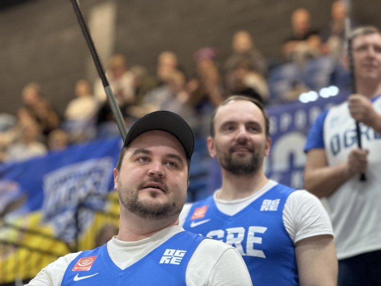 Foto: “BK Ogre” pret “Liepāju” uzvar puslaikā, bet zaudē spēlē