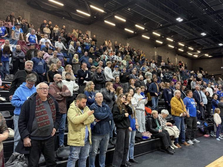 Foto: “BK Ogre” pret “Liepāju” uzvar puslaikā, bet zaudē spēlē