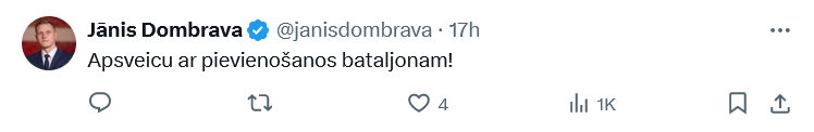 Ekrānuzņēmums no "X"